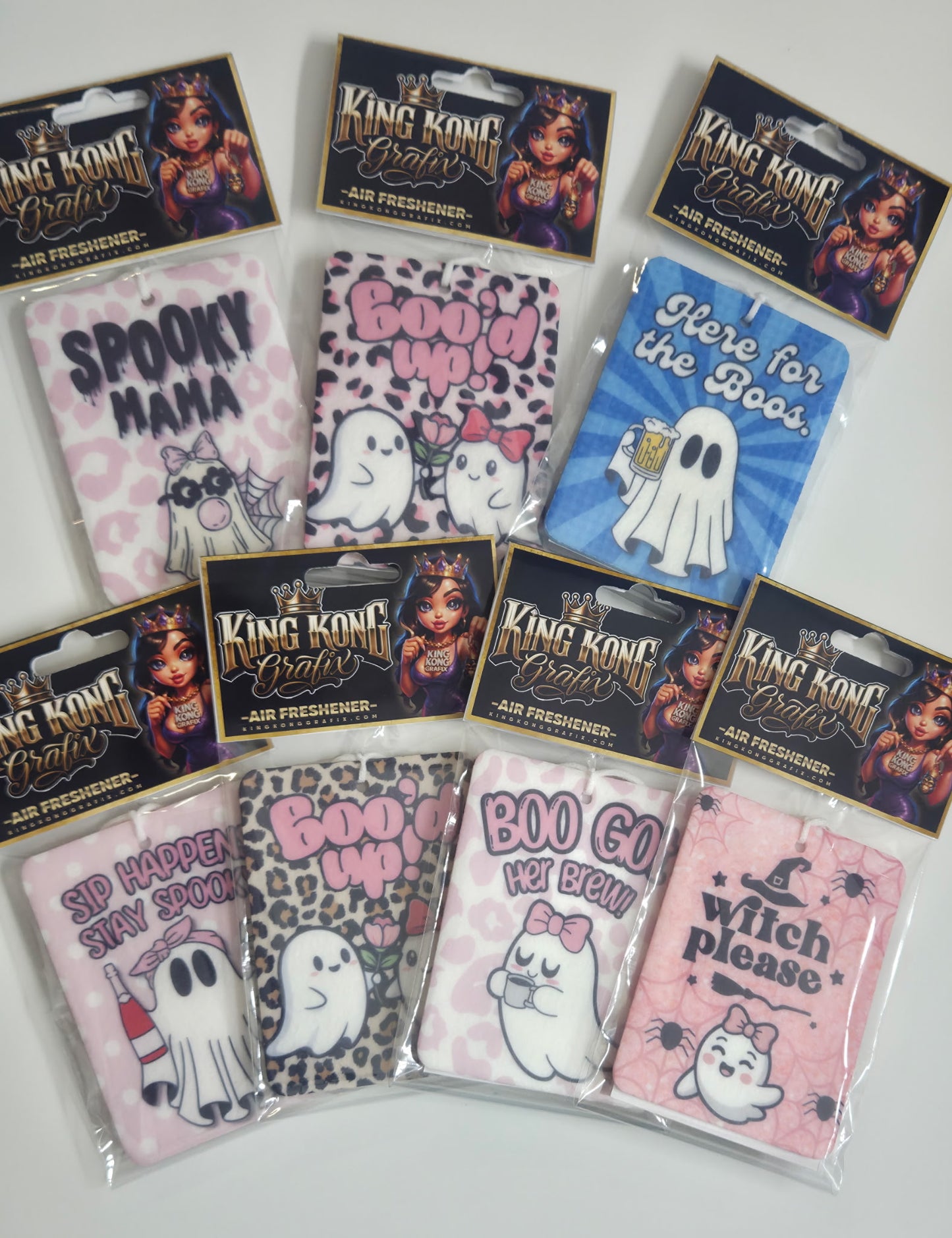 " BOO'D UP" Air Freshener + Scent Spray (Pink,Brown,&Black)