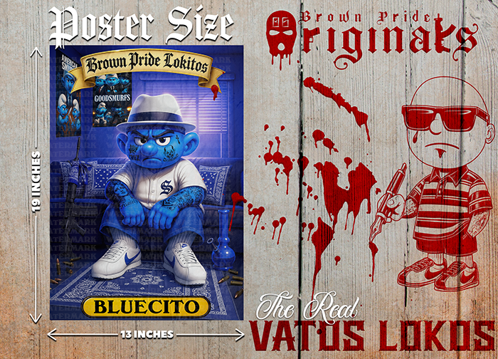 "BLUECITO " Premium Poster-13X19 Glossy Finish