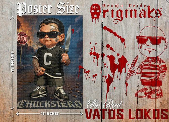 "Chucktero" Premium Poster-13X19 Glossy Finish