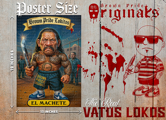 "EL MACHETE" Premium Poster-13X19 Glossy Finish