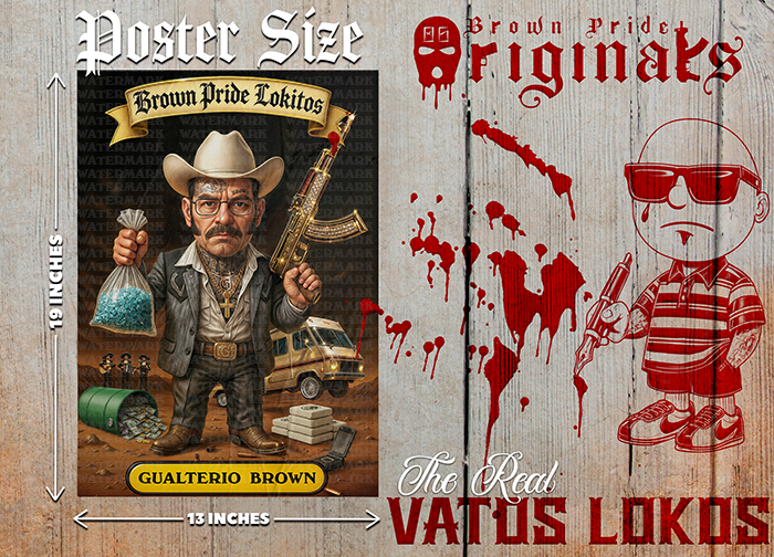 "GUALTERIO BROWN " Premium Poster-13X19 Glossy Finish