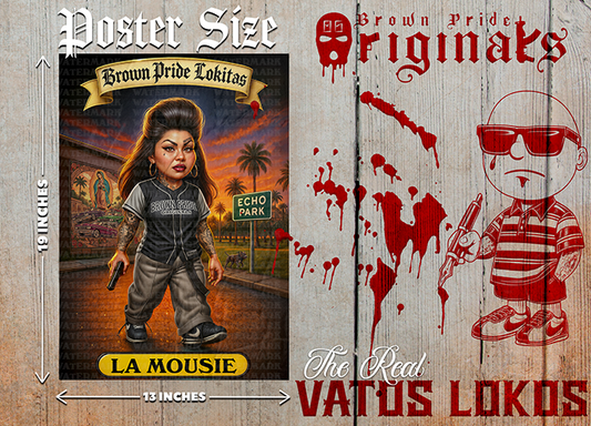 "LA MOUSIE " Premium Poster-13X19 Glossy Finish