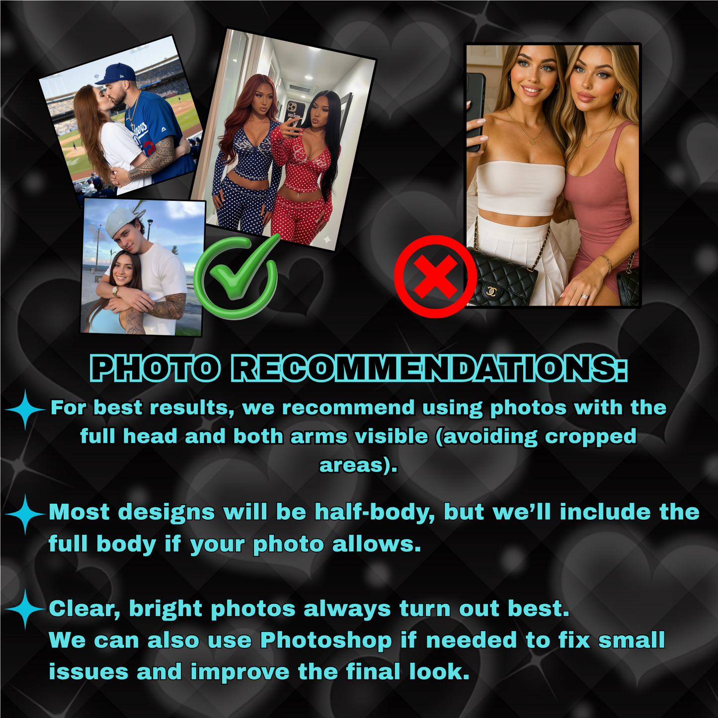 Y2K Custom Photo Freshie 2000s Heart Backdrop (Watermelon Scent)