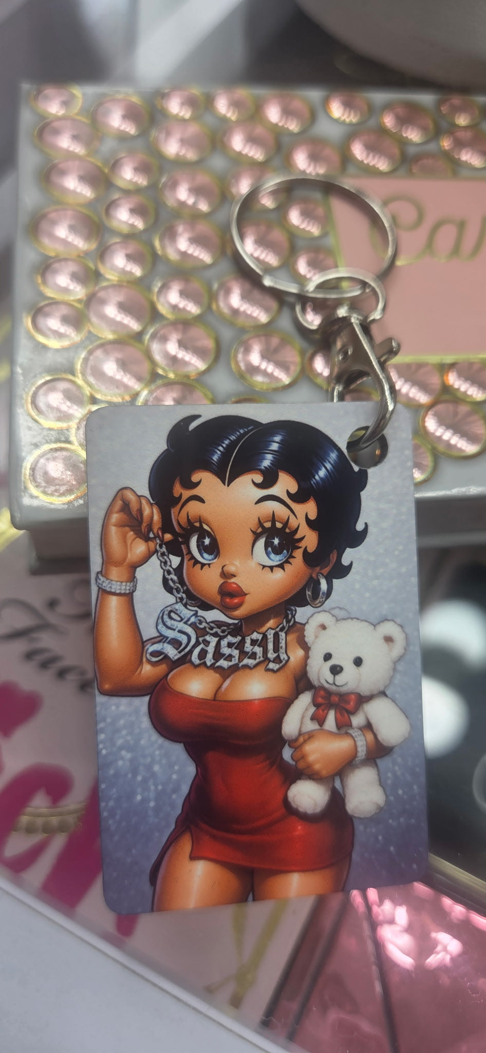 "Hollywood Babes"-Custom Double-Sided Keychain