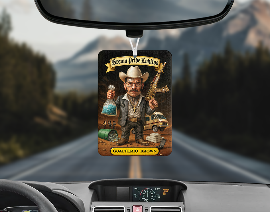 "GUALTERIO BROWN" Air Freshener + Scent Spray (BLACK ICE)