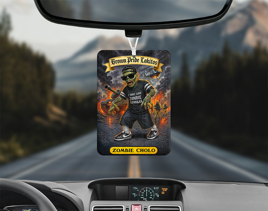 "ZOMBIE CHOLO" Air Freshener + Scent Spray (BLACK ICE)
