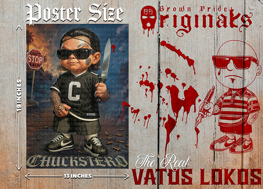 "Chucktero" Premium Poster-13X19 Glossy Finish
