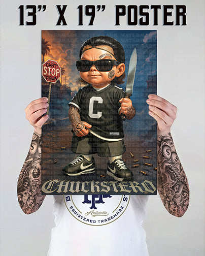 "Chucktero" Premium Poster-13X19 Glossy Finish