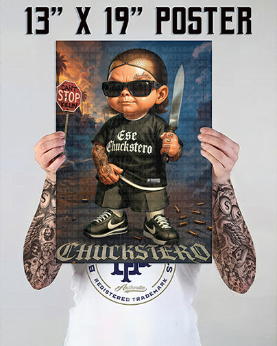 "Chucktero" Premium Poster-13X19 Glossy Finish